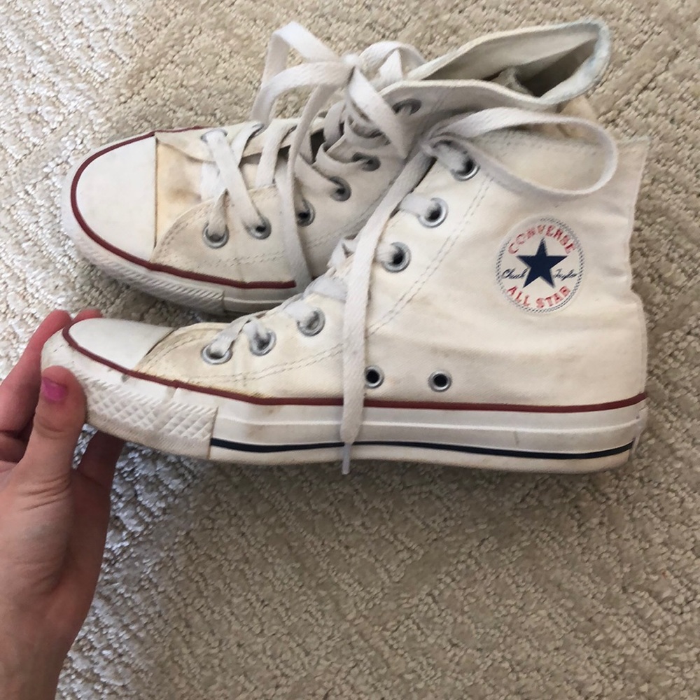 Lightly worn high top converse